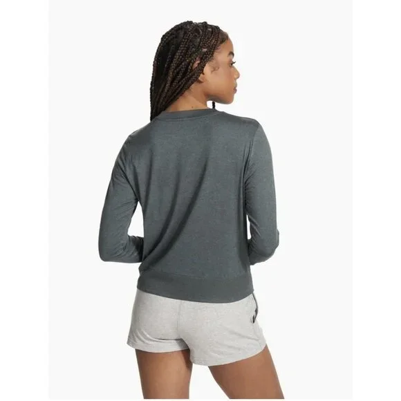 Vuori Daydream Crew Long Sleeve In Green Cape Heather Womens XL Read - Picture 11 of 11